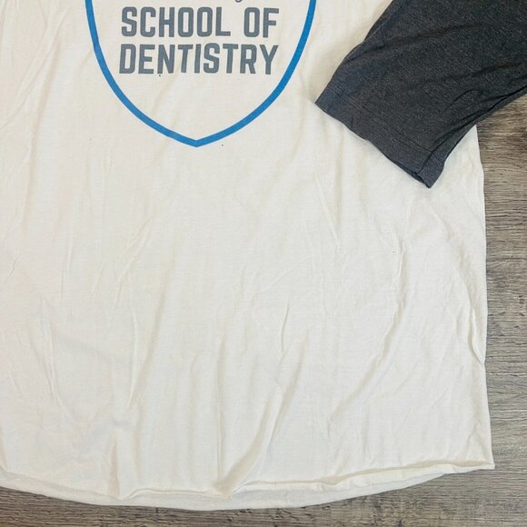 NWOT Christmas Rankin Bass Rudolph Hermey's School of Dentistry Baseball Tee XL - Picture 2 of 6